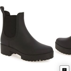 Jeffery Campbell platform black booties